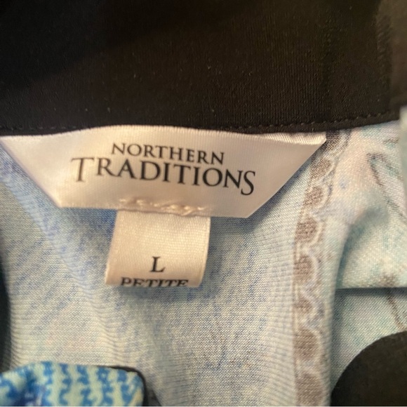 Northern Reflections women’s blue zip up lightweight jacket in size petite large - Picture 6 of 8